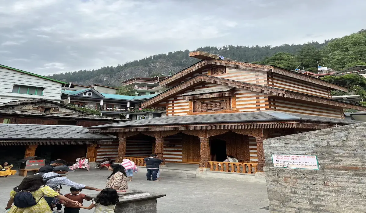 Vashisht village hot springs and ancient temple in Manali Himachal Pradesh